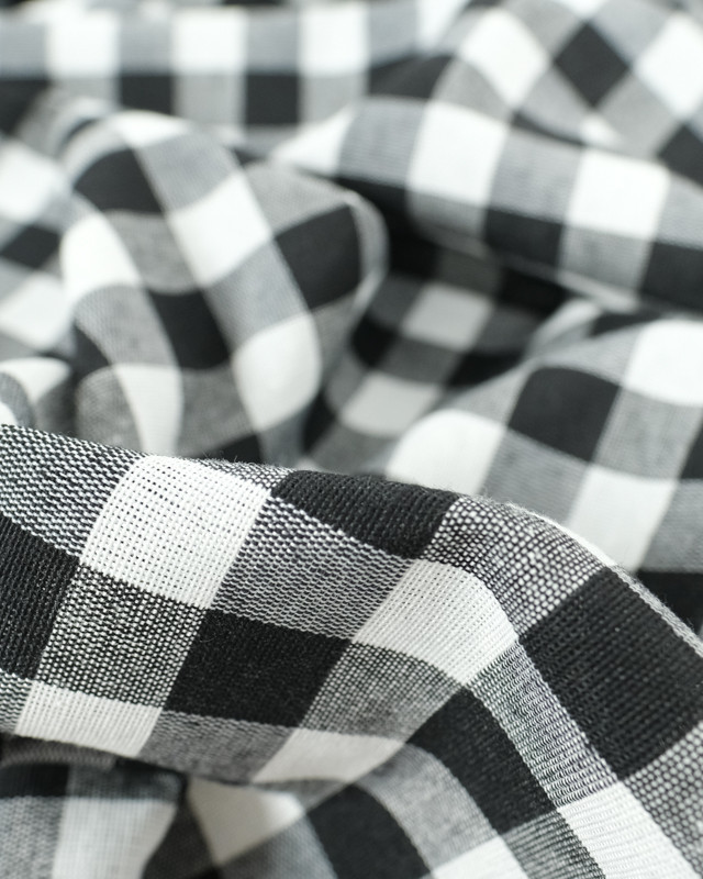 Vichy Grande Largeur Noir - Maison Klem